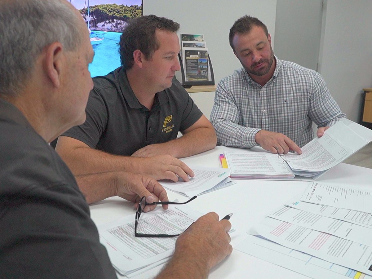 RLM closing out an audit with a client